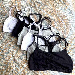 6 cotton sport bras